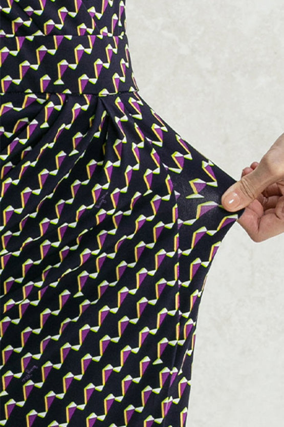 Reproduction / Long Length: Purple Yacht Marilyn Dress