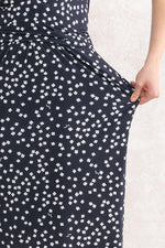 Navy Clover Shell Dress