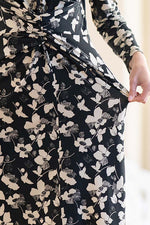 Long Length: Classical Flower Long Marilyn Dress