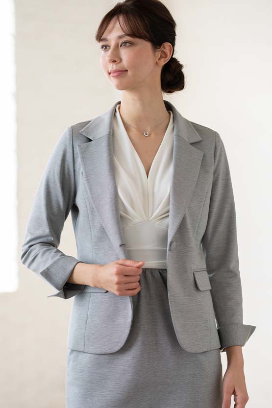 Light Gray Tailored Jacket