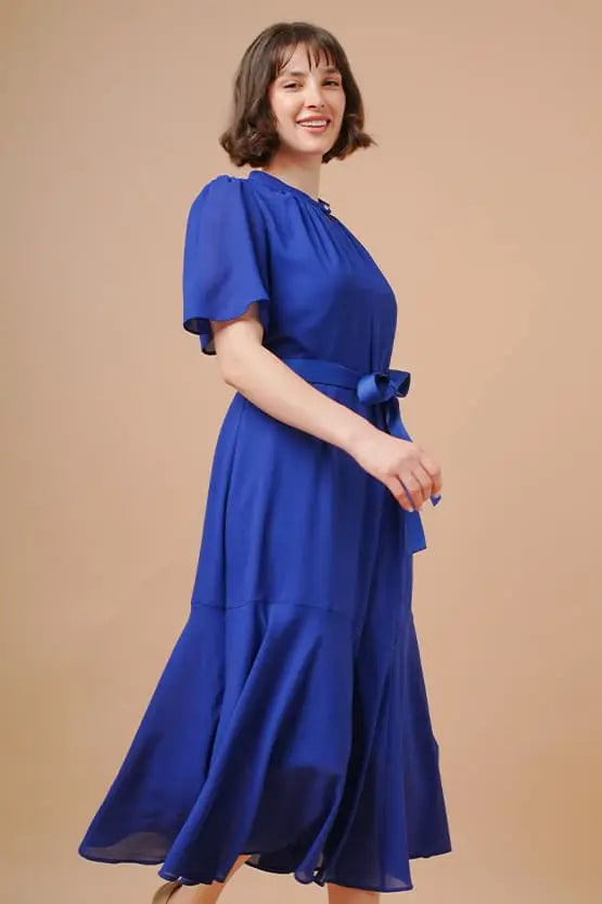 Stretch Chiffon: Long Mermaid Dress