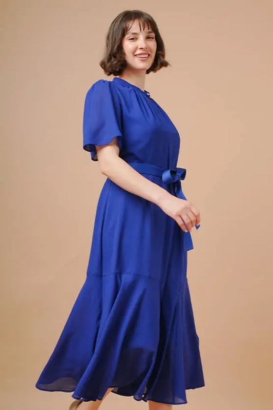 Stretch Chiffon: Long Mermaid Dress