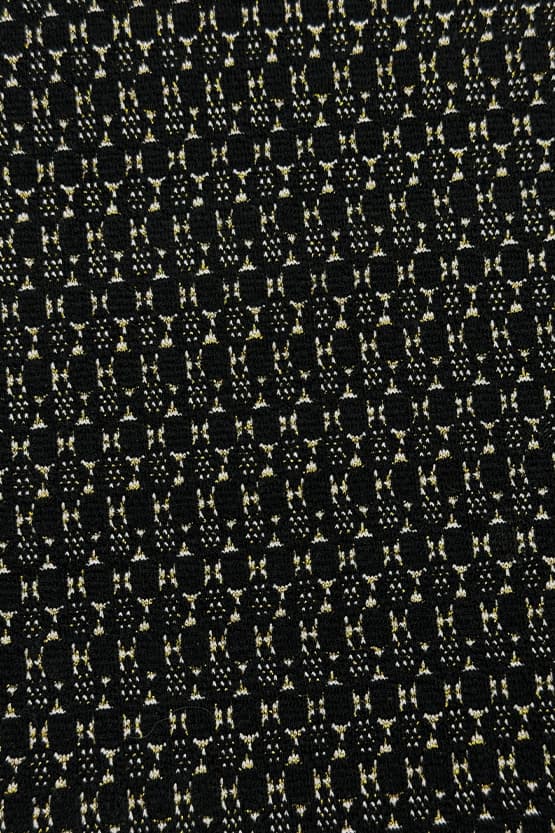 Jacquard: Jacquard Black Tailored Jacket