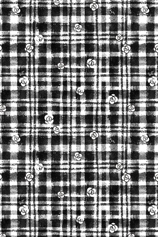 [Pluella Georgette] kay me Glen Check Princess Dress