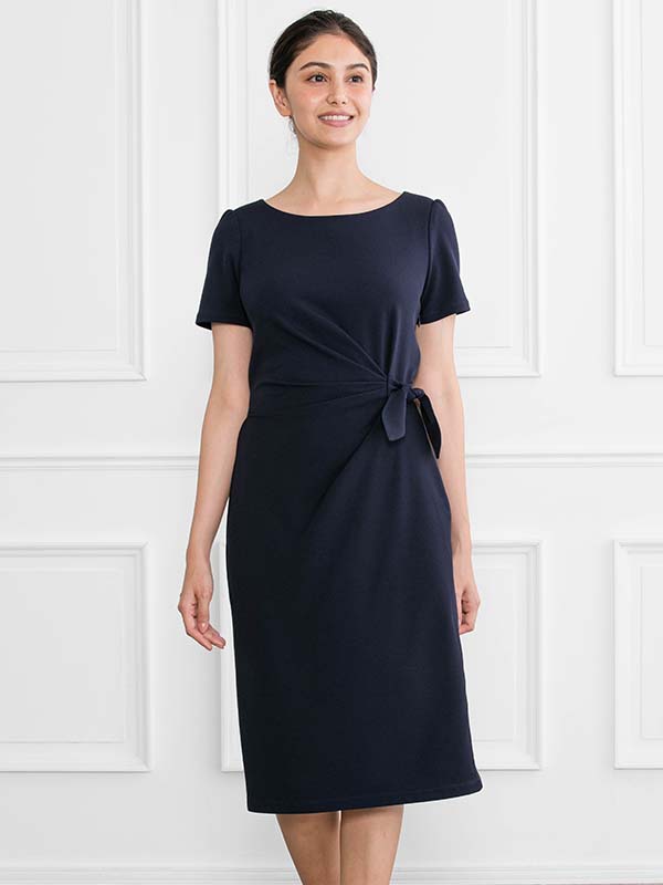 Body Shape Correction: Navy Daily Dress