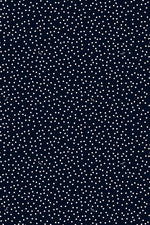 Navy Tiny Dot Long Marilyn Dress