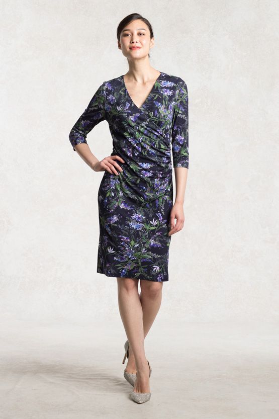 Iris Side Drape Dress