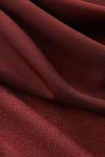 Burgundy Midi Cowl Neck Dress
