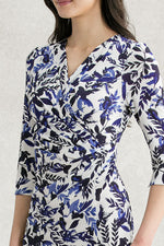 Japanese Pattern: Blue Goldfish Gather Dress