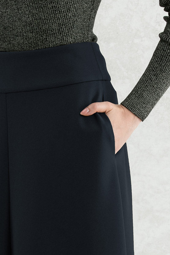 Long Length: Navy Bias Long Skirt