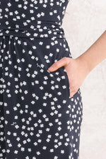 Navy Clover Shell Dress