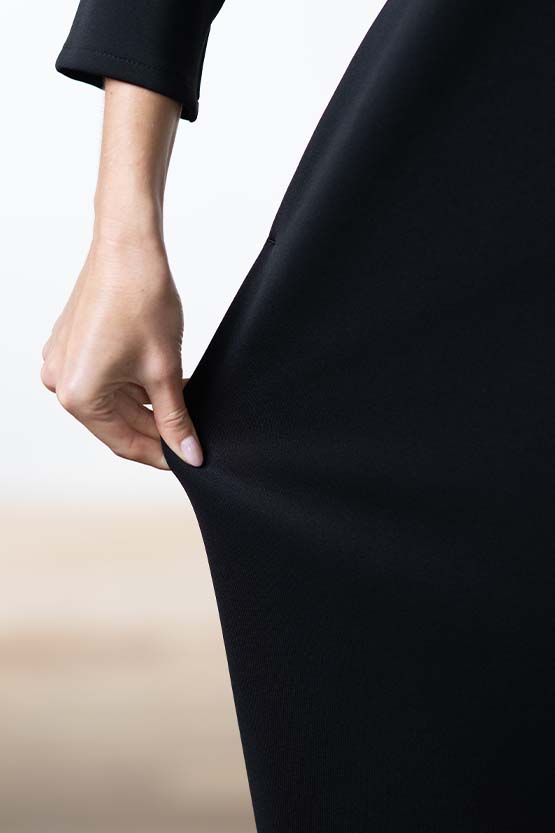 [Space Material] Black Sack Dress