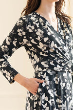 Long Length: Classical Flower Long Marilyn Dress