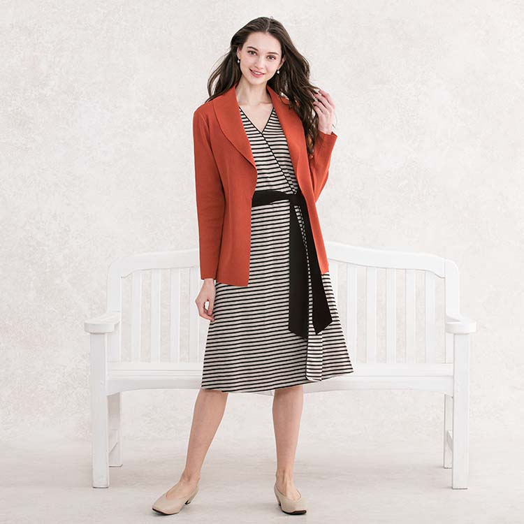 A sophisticated French girly look in muted tones