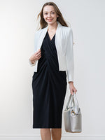 Long Length: Black Midi Venus Dress