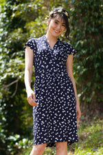 Navy Butterfly Shell Dress