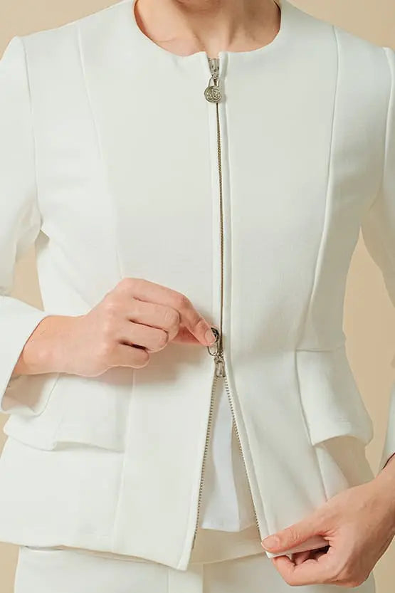 Space Material: Double Peplum Jacket