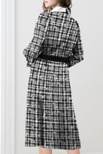 [Pluella Georgette] kay me Glen Check Princess Dress