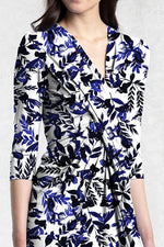Japanese Pattern: Indigo Goldfish Venus Dress