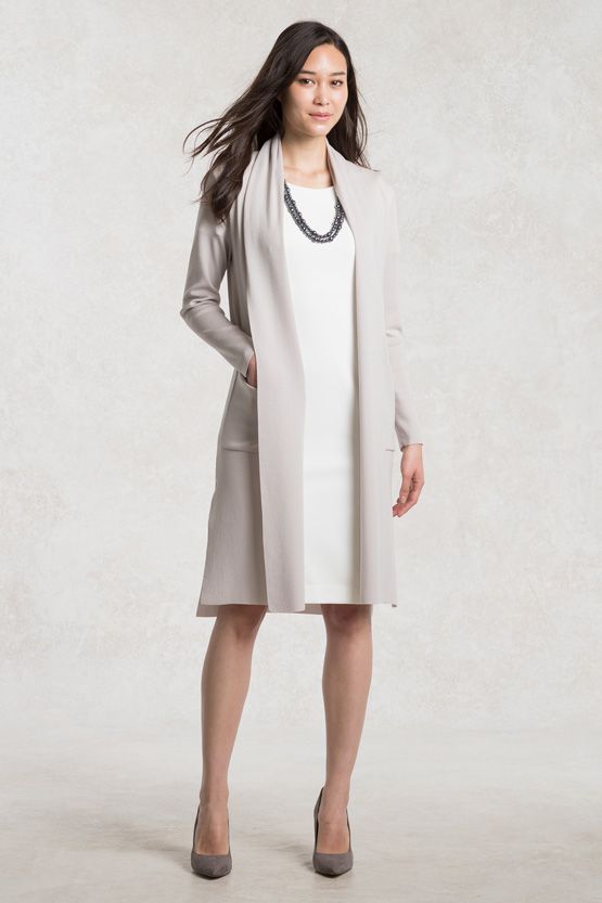 Navy High Neck Blouson Dress