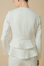 Space Material: Double Peplum Jacket