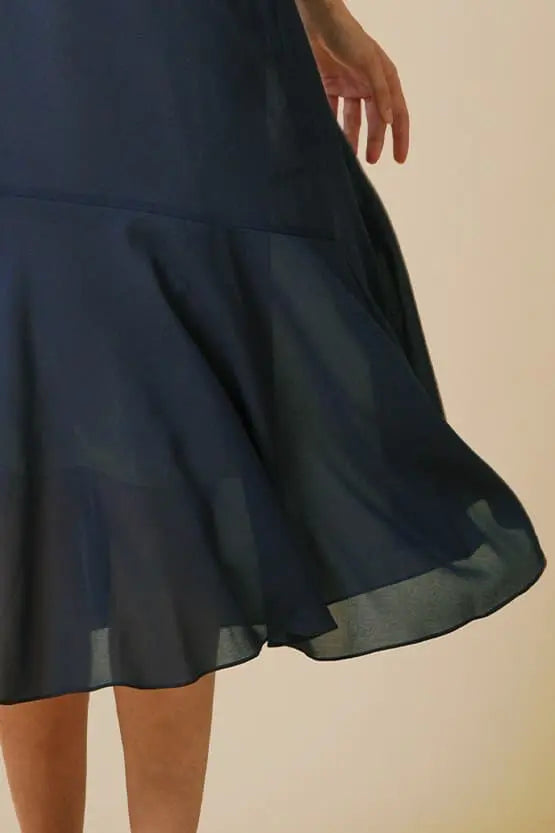 Stretch Chiffon: Long Mermaid Dress