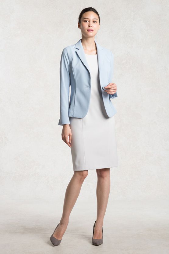 Pale Blue Tailored Jacket