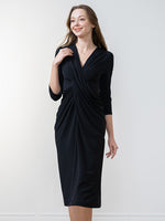Long Length: Black Midi Venus Dress