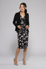 Black Heathered Stretch Tailored Jacket