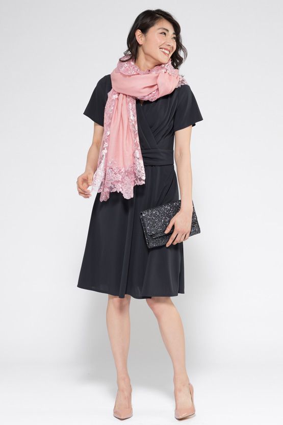 Body Shape Correction: Navy Marilyn Half-Sleeve Dress