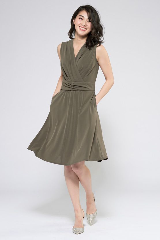 Khaki Marilyn Dress