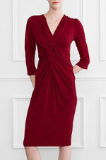 Long Length: Red Midi Venus Dress