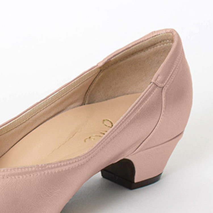 Champagne Pink Vegan Leather Fluffy Flats