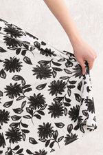 Black Gerbera Marilyn Dress