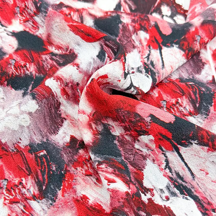 Stretch Chiffon – “Passion” Mandarin Mermaid Dress