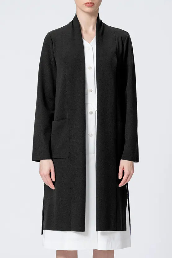【Washable Wool Knit】Long Line Cardigan