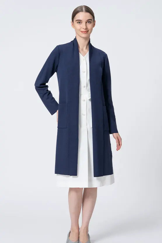 【Washable Wool Knit】Long Line Cardigan
