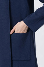 【Washable Wool Knit】Long Line Cardigan