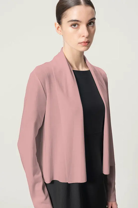 Soft Touch Knit: Short line cardigan