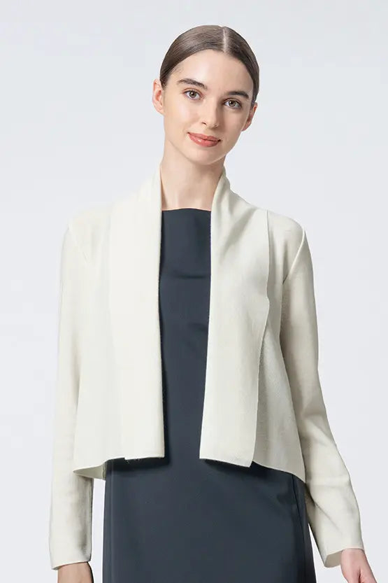 【Washable Wool Knit】Short Line Cardigan