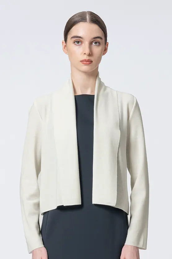 【Washable Wool Knit】Short Line Cardigan