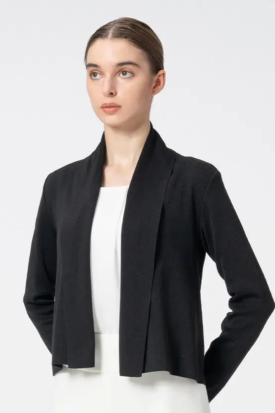 【Washable Wool Knit】Short Line Cardigan
