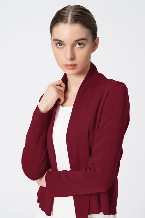 【Washable Wool Knit】Short Line Cardigan