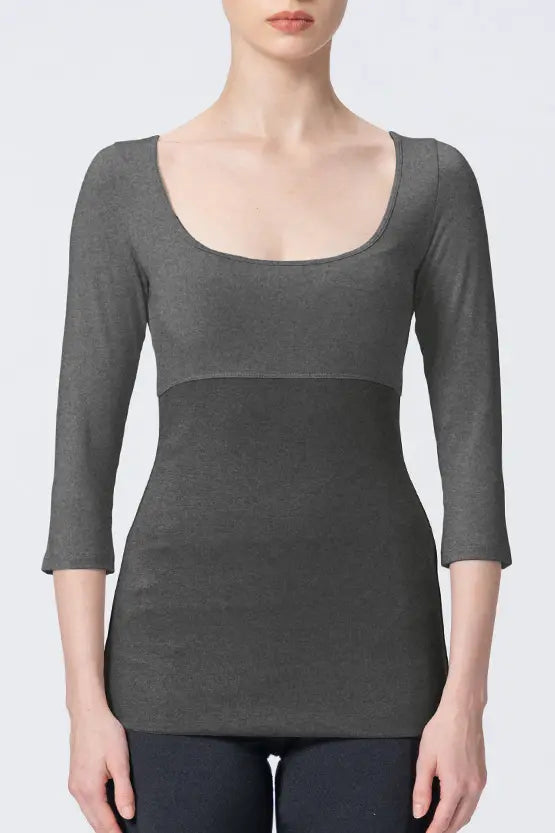 【Warm】Shaping Under Top 3/4 Sleeve