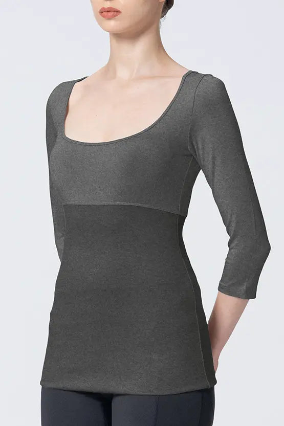 【Warm】Shaping Under Top 3/4 Sleeve