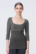 【Warm】Shaping Under Top 3/4 Sleeve