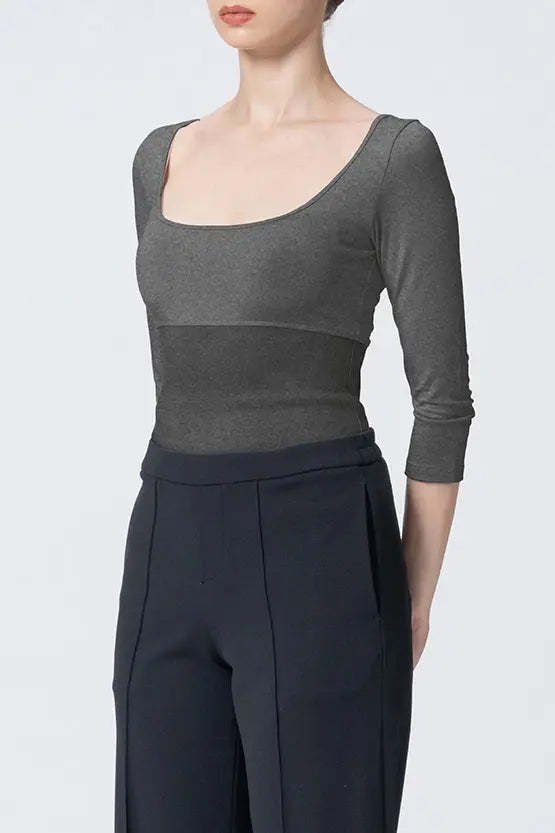 【Warm】Shaping Under Top 3/4 Sleeve