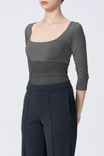 【Warm】Shaping Under Top 3/4 Sleeve