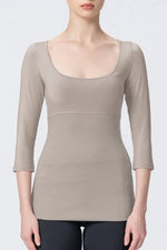 【Warm】Shaping Under Top 3/4 Sleeve
