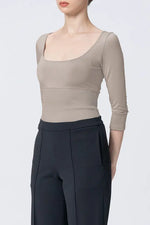【Warm】Shaping Under Top 3/4 Sleeve